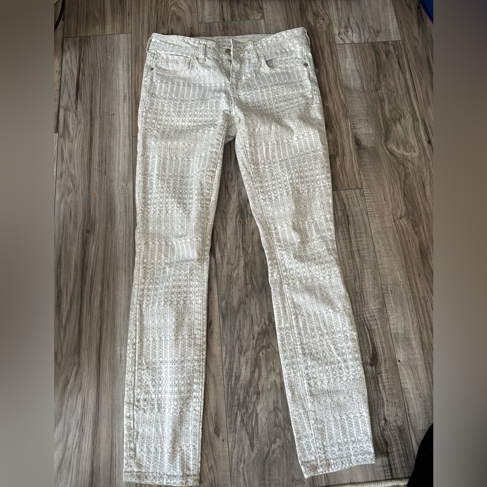 Pilcro & the Letterpress Stet Morocco Floral Skinny Jeans Anthropology Size 25